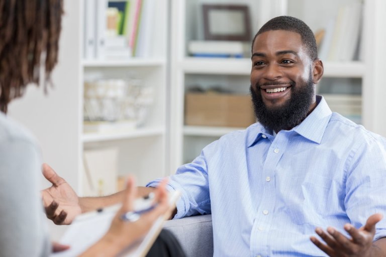a man in therapy